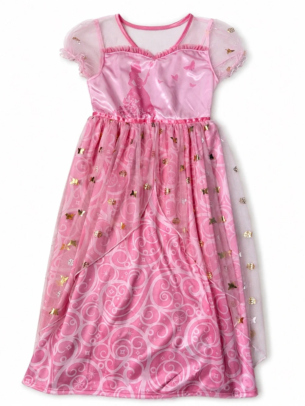Wicked Paul Tazewell Pink Butterfly Tulle Dress Girls M 8